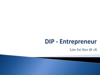 DIP - Entrepreneur