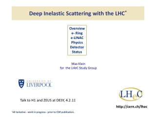 Deep Inelastic Scattering with the LHC *
