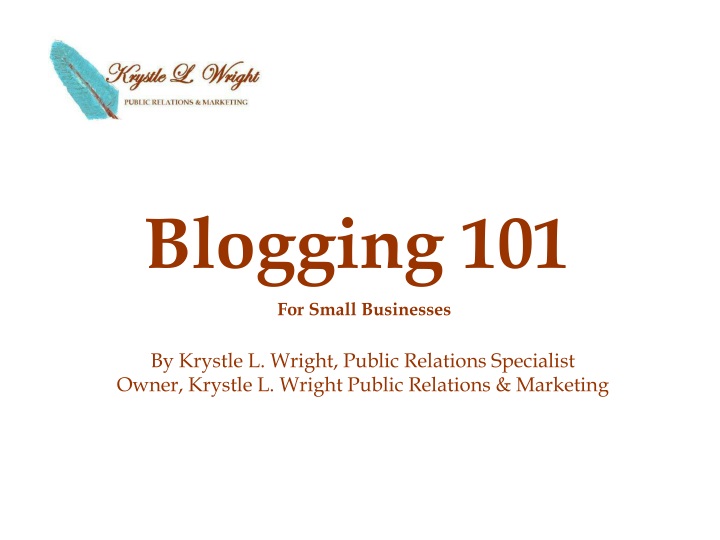 blogging 101