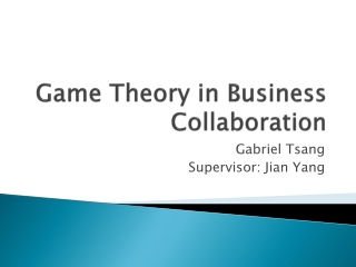 Game Theory in Business Collaboration
