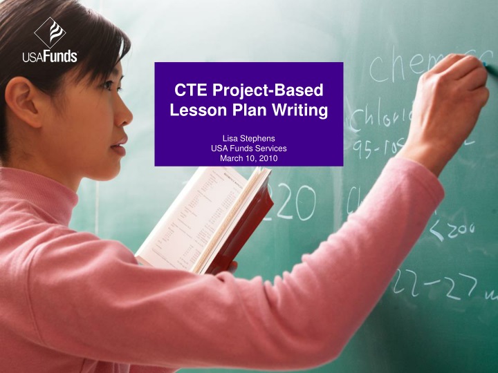 cte project based lesson plan writing