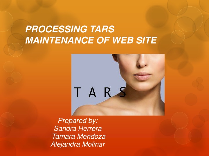 processing tars maintenance of web site