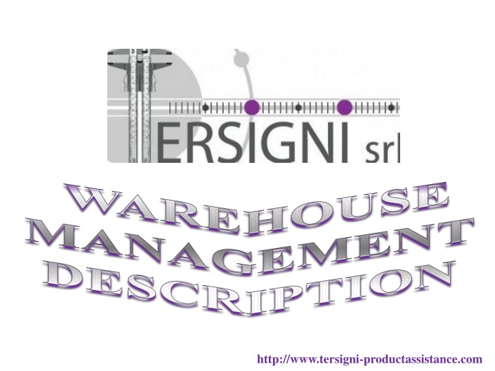 warehouse management description