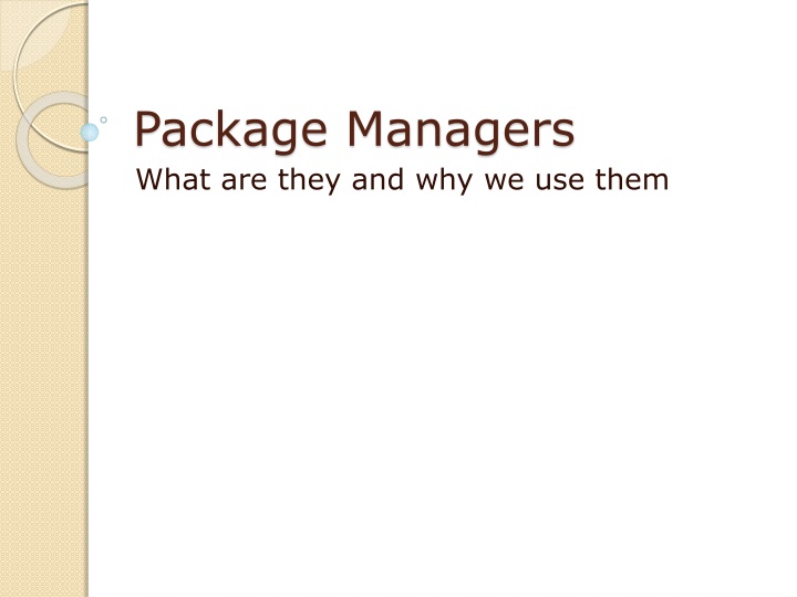 package managers