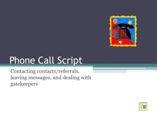 Phone Call Script