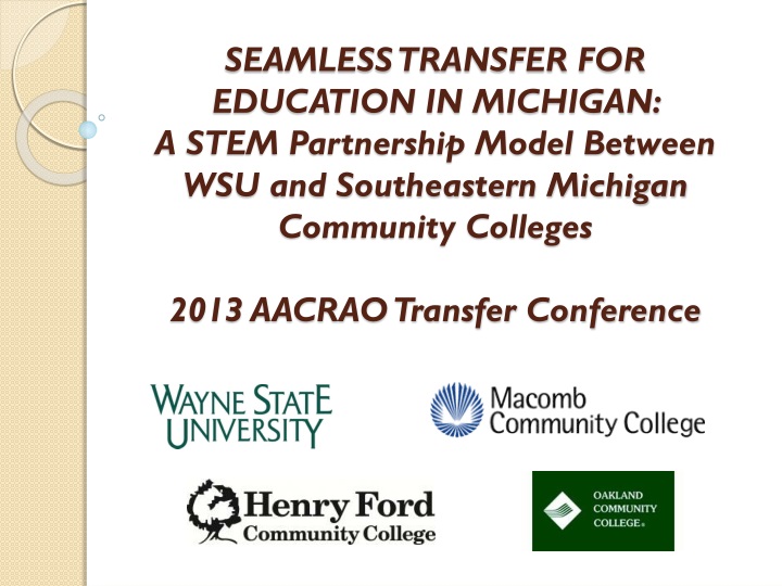 seamless transfer for education in michigan