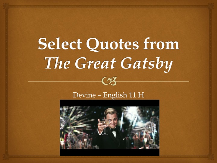 select quotes from the great gatsby