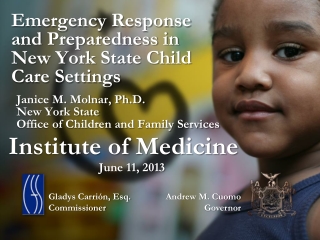 Emergency Response and Preparedness in New York State Child Care Settings