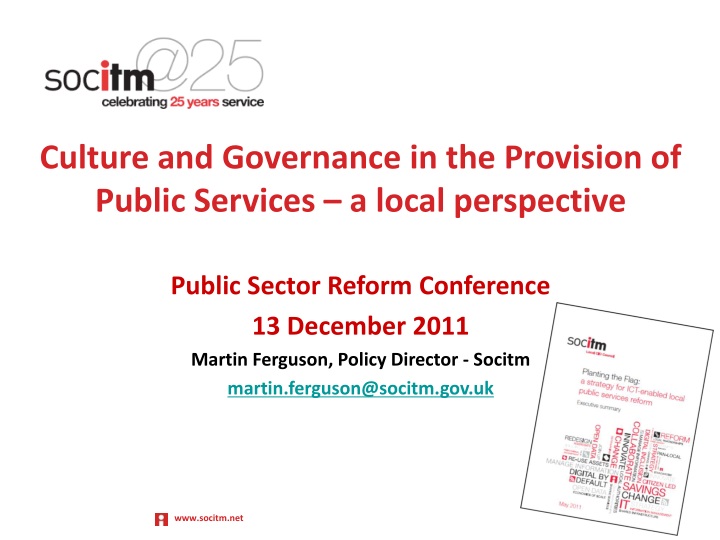 culture and governance in the provision of public