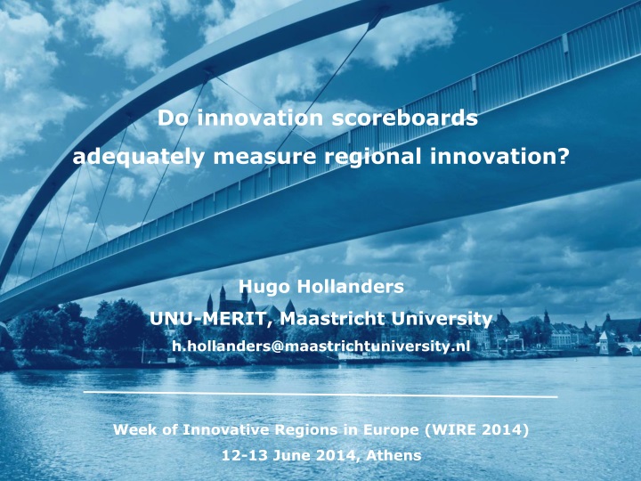 do innovation scoreboards adequately measure