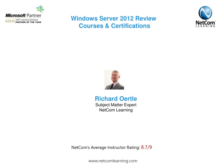 windows server 2012 review courses certifications