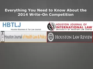 Everything You Need to Know About the 2014 Write-On Competition