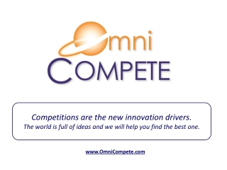 Competitions are the new innovation drivers.
