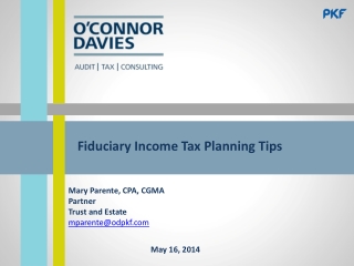 Fiduciary Income Tax Planning Tips