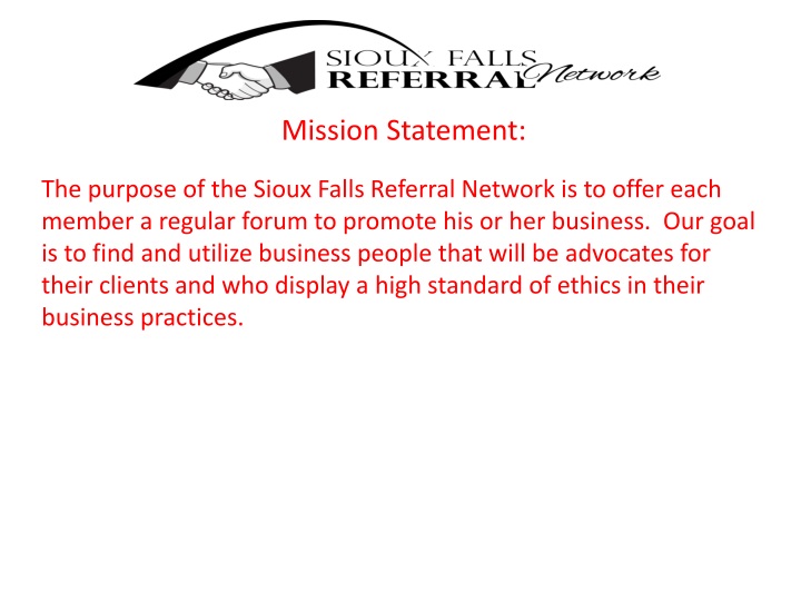 mission statement the purpose of the sioux falls