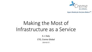 Making the Most of Infrastructure as a Service