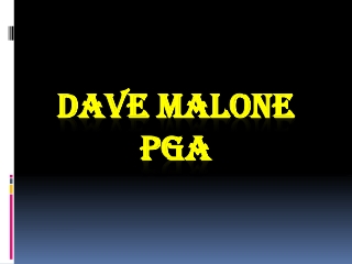 Dave Malone PGA - Golf Rain Wear