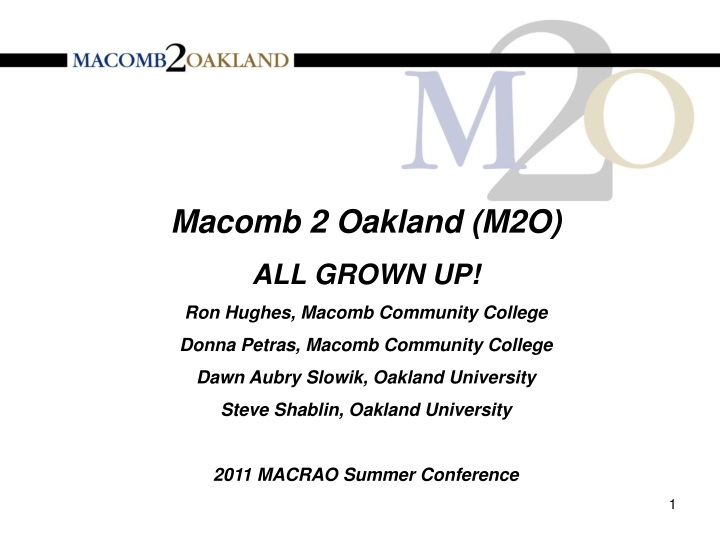 macomb 2 oakland m2o all grown up ron hughes