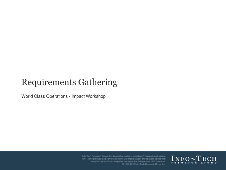 requirements gathering