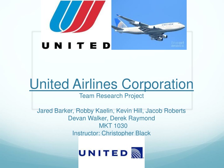 united airlines corporation team research project