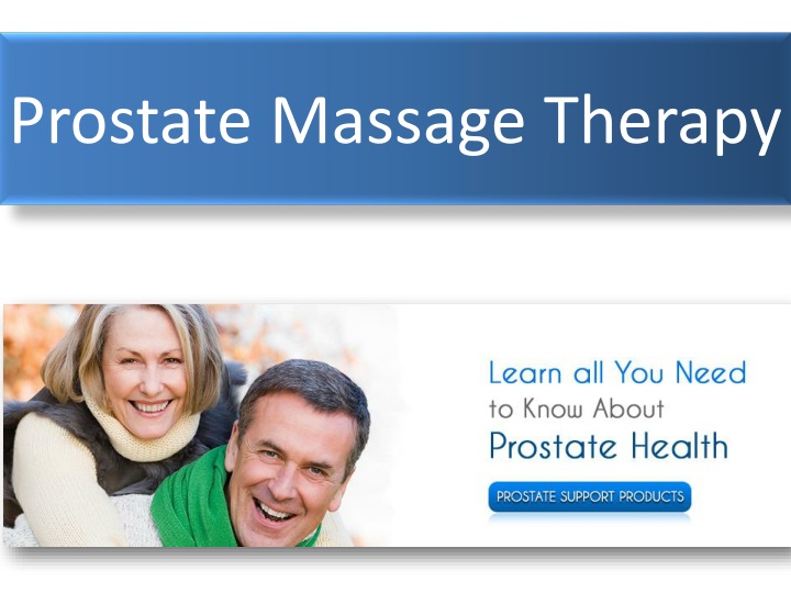 prostate massage therapy