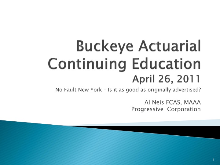 buckeye actuarial continuing education april 26 2011