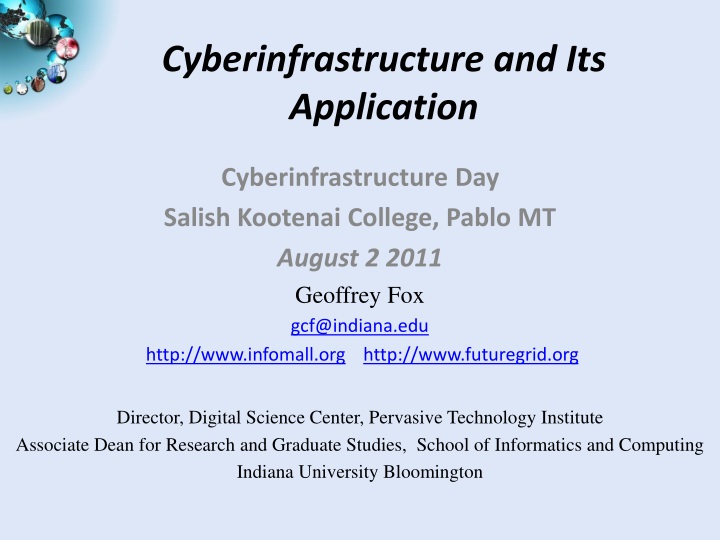 cyberinfrastructure and its application