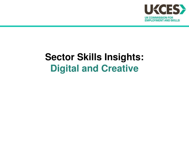 sector skills insights digital and creative