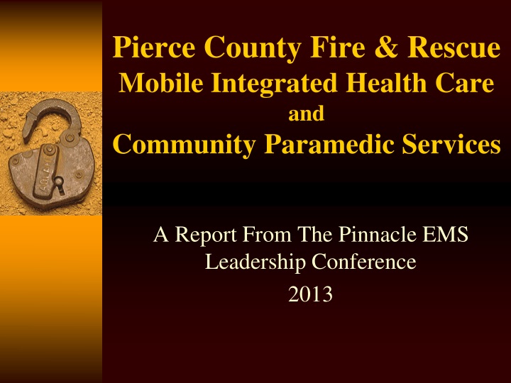 pierce county fire rescue mobile integrated health care and community paramedic services