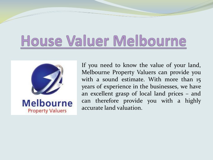 house valuer melbourne