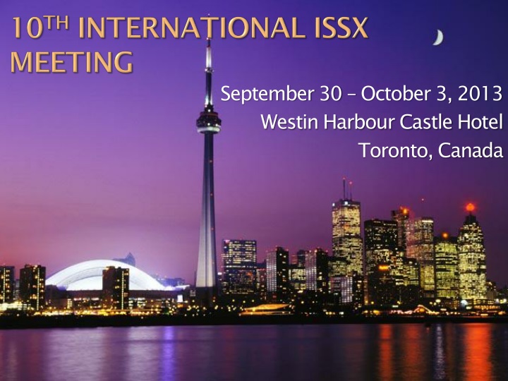 10 th international issx meeting