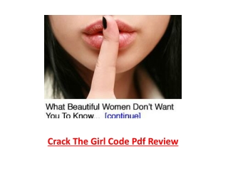 Crack the Girl Code Pdf review