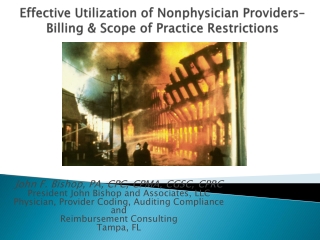 Effective Utilization of Nonphysician Providers– Billing &amp; Scope of Practice Restrictions