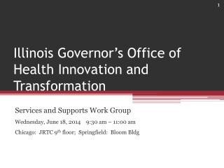 Illinois Governor’s Office of Health Innovation and Transformation
