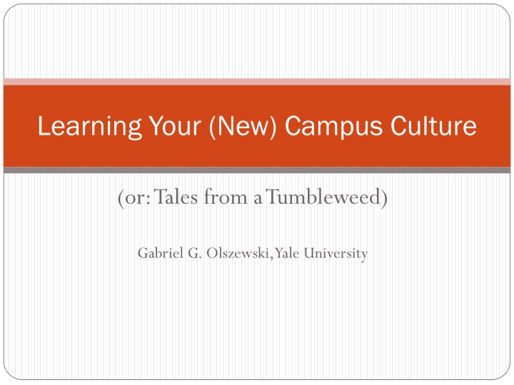 learning your new campus culture