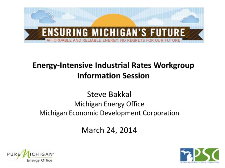 energy intensive industrial rates workgroup information session