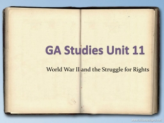 GA Studies Unit 11