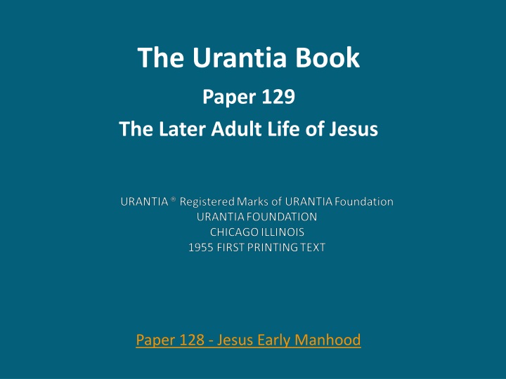 the urantia book