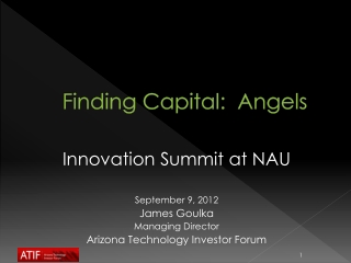 Finding Capital: Angels