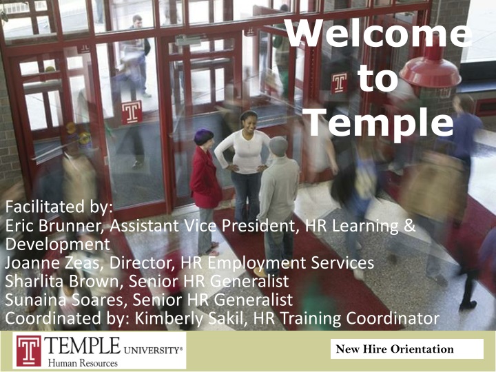 welcome to temple