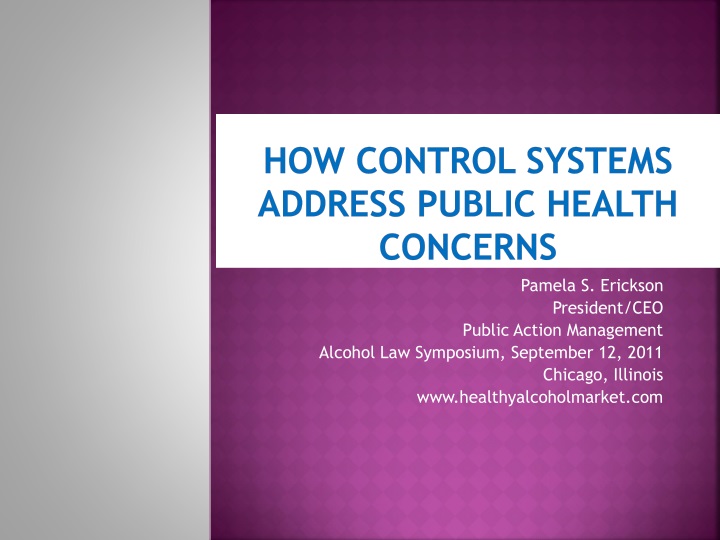 how control systems address public health concerns