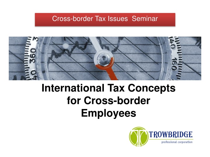 cross border tax issues seminar