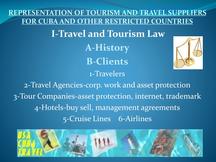 representation of tourism and travel suppliers