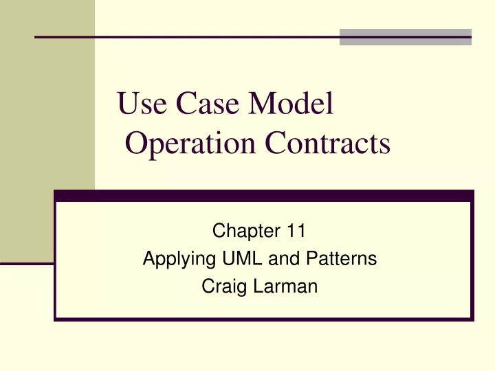 use case model operation contracts