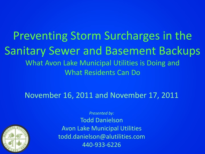 preventing storm surcharges in the sanitary sewer