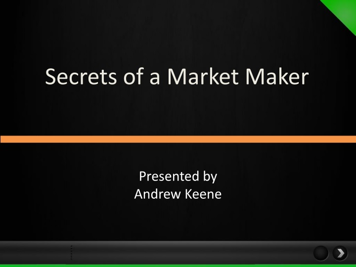 secrets of a market maker