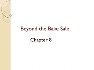 Beyond the Bake Sale