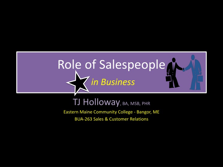 role of salespeople in business