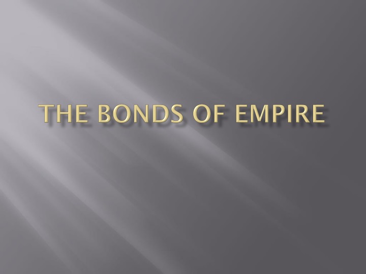 the bonds of empire