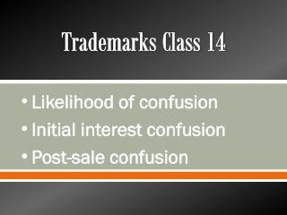 Trademarks Class 14